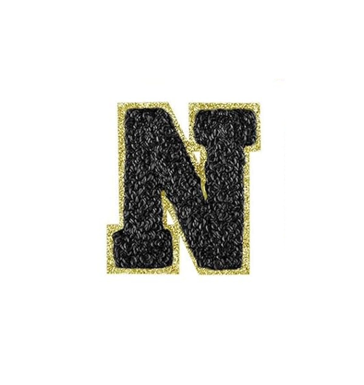 schwarz A-Z Buchstaben-Aufkleber für DIY-Kleidung Schuhe Taschen Handyhülle