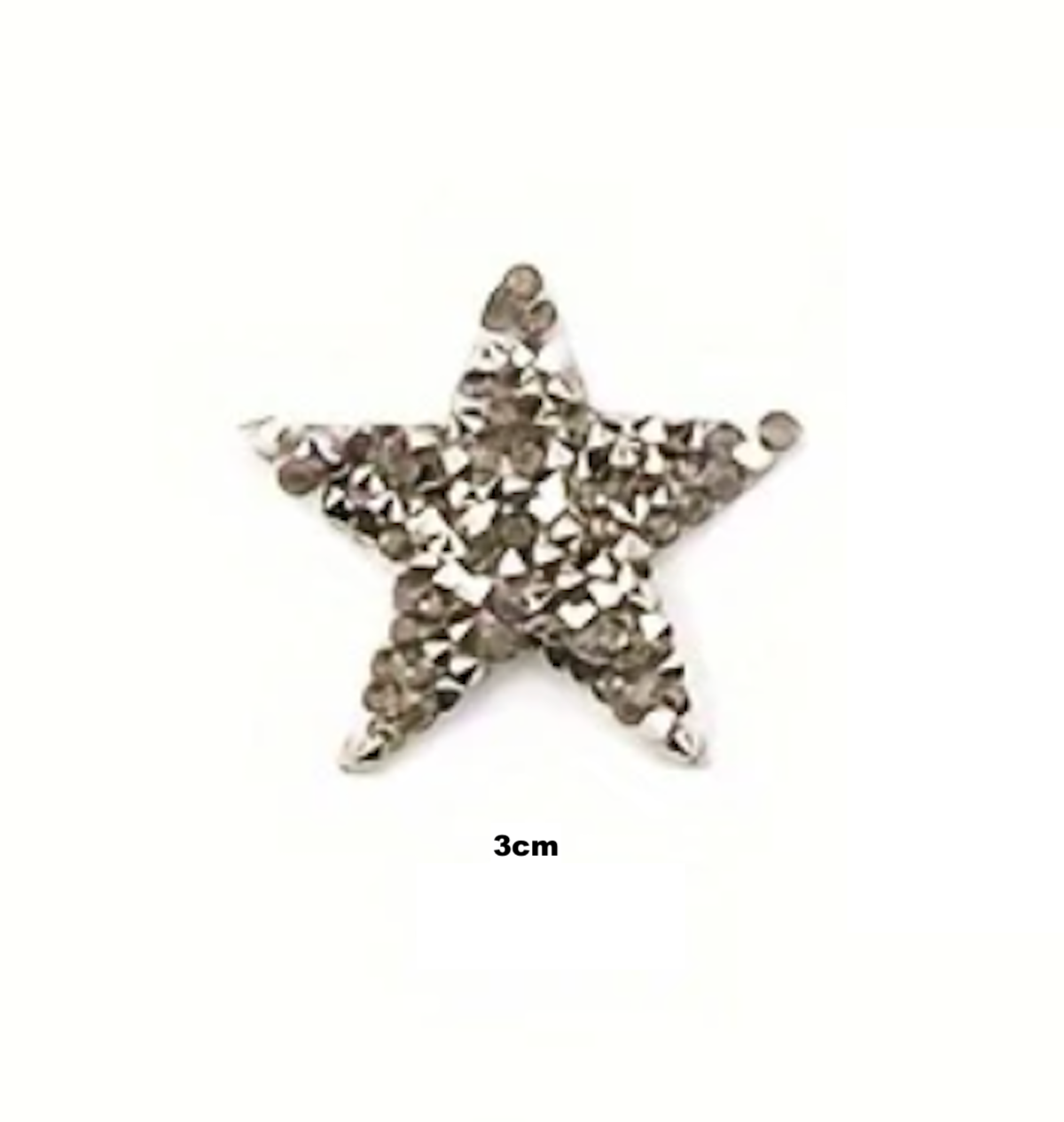 3cm Strass Stern Glitzer AB Patches zum Aufbügeln DIY Bügelbild für Kleidung