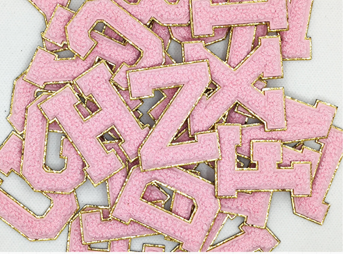 A-Z Buchstaben-Aufnäher -Aufkleber für DIY-Kleidung Schuhe Taschen Handyhülle