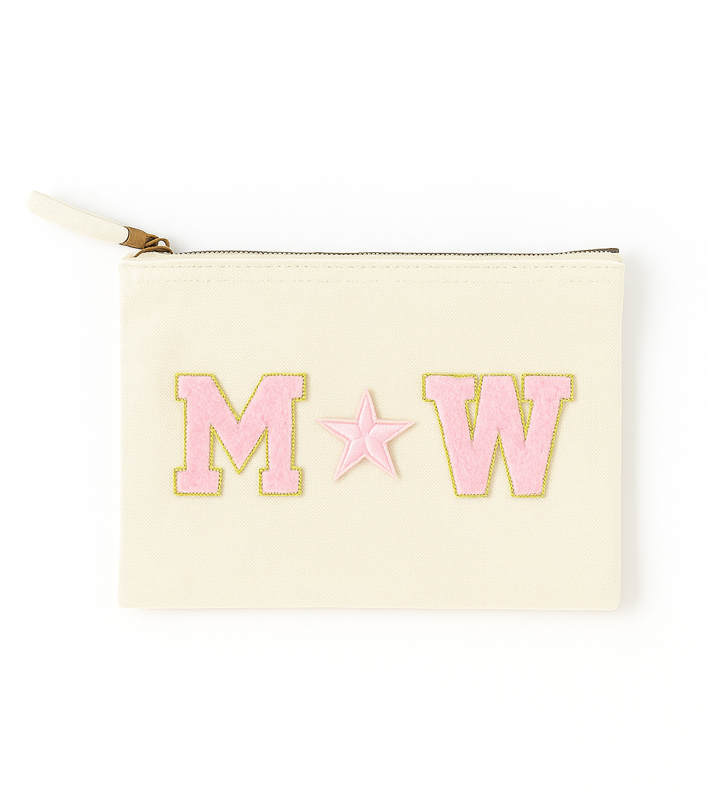 Münztäschchen M W Mut & Wille | Beige | S Tasche Baumwolle mit Reißverschluss