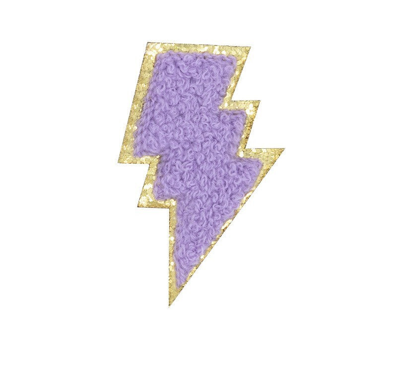 Blitz Patch Aufkleben • DIY Bügelbild für Handyhülle Tasche Kleidung