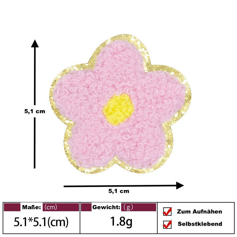Blumen Patch Aufkleben • DIY Bügelbild für Handyhülle Tasche Kleidung