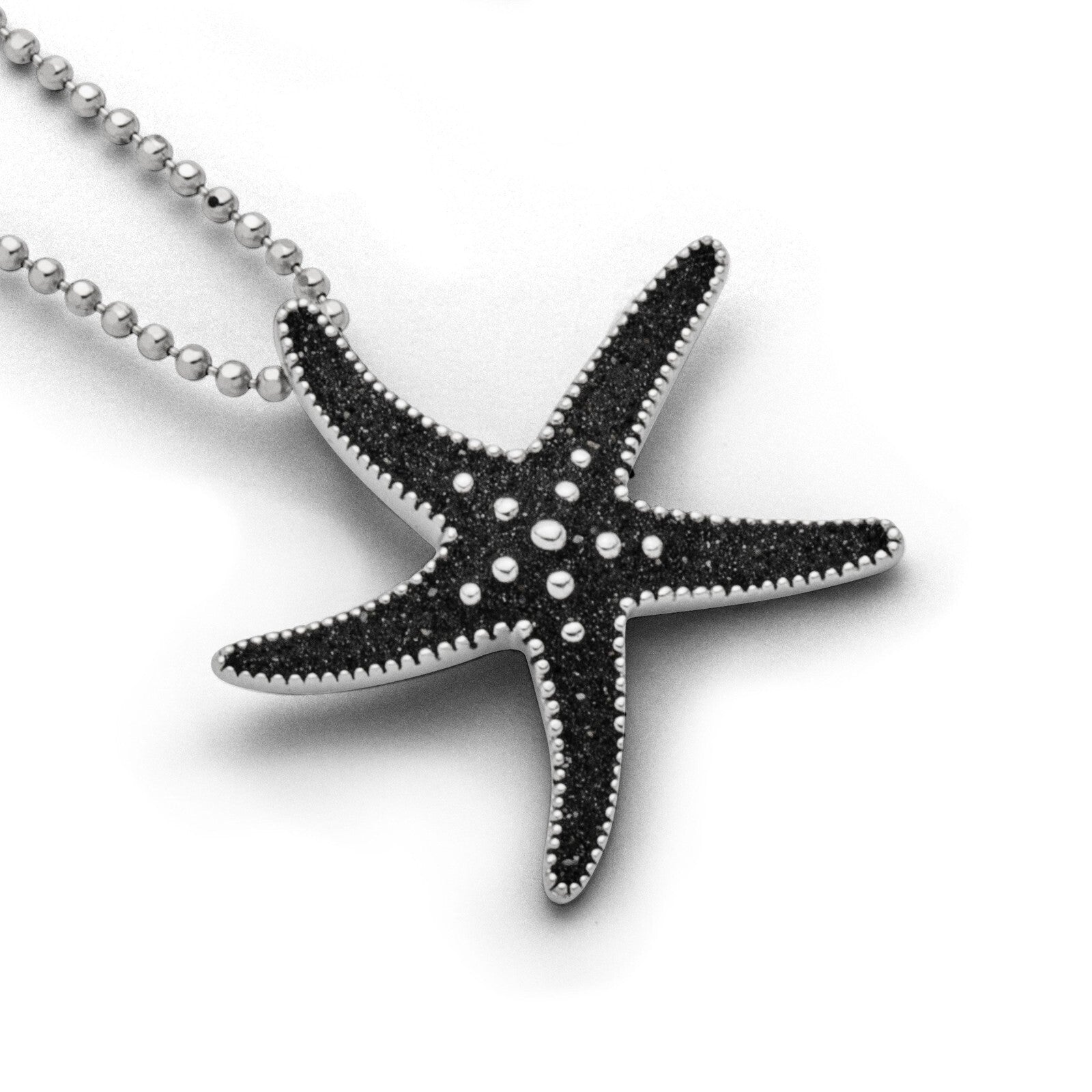 DUR 925 Silber Schmuck: Kette "Kugel" 1,8 mm, geschliffen, rhodiniert, K2255