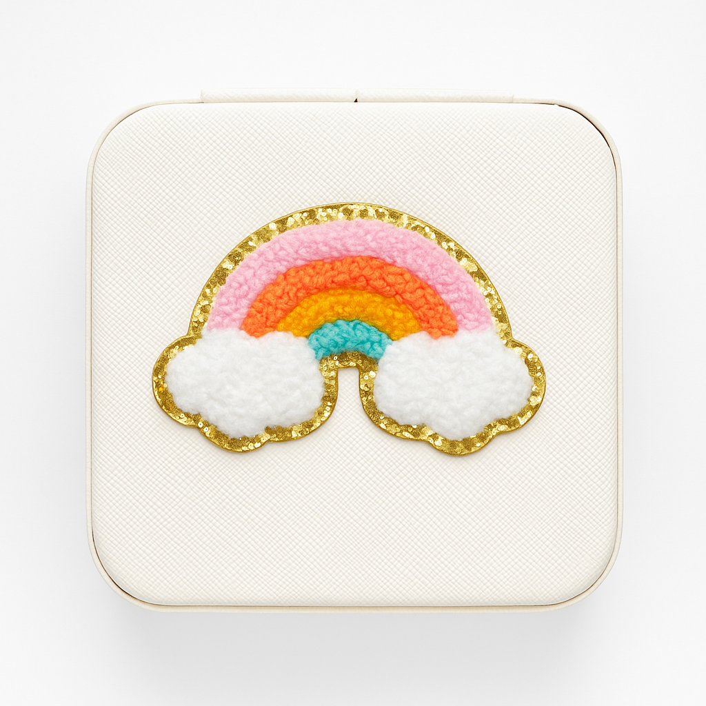 Regenbogen Patch Aufkleben • DIY Bügelbild für Handyhülle Tasche Kleidung