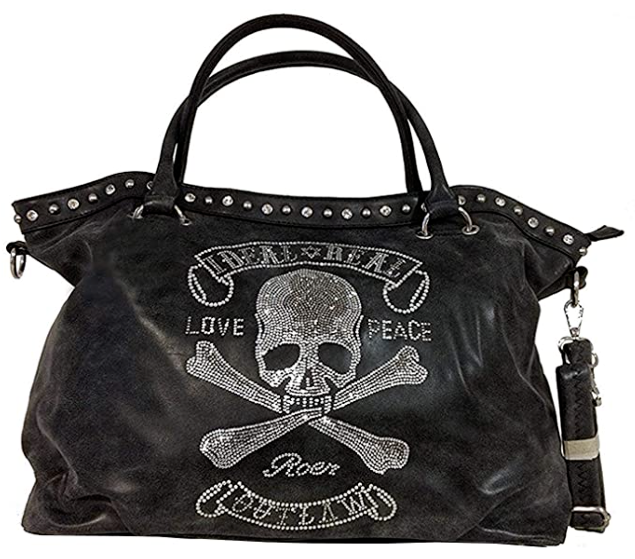 TOTENKOPF skull Hand Tasche Schultertasche Umhängetasche Beuteltasche Shopper XL