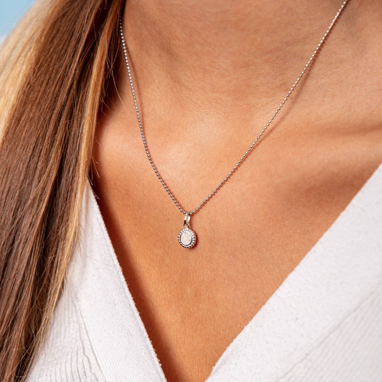 DUR 925 Silber Schmuck: Kette "Kugel" 1,8 mm, geschliffen, rhodiniert, K2255