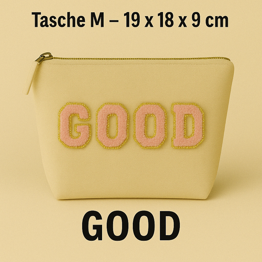 Kosmetiktasche M personalisiert • DIY Tasche mit Wunschname • LOVE MAMA Geschenk