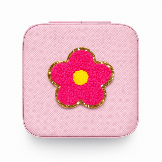 DIY Schmuckbox mit Blumen Aufkleber-Patch – Geschenkidee zum Selbstgestalten