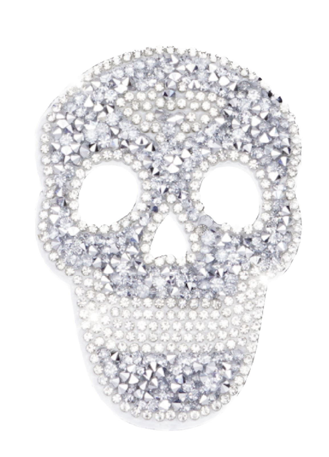 Leo Totenkopf Glitzer Patches zum Aufbügeln DIY Bügelbild für Kleidung Tasche