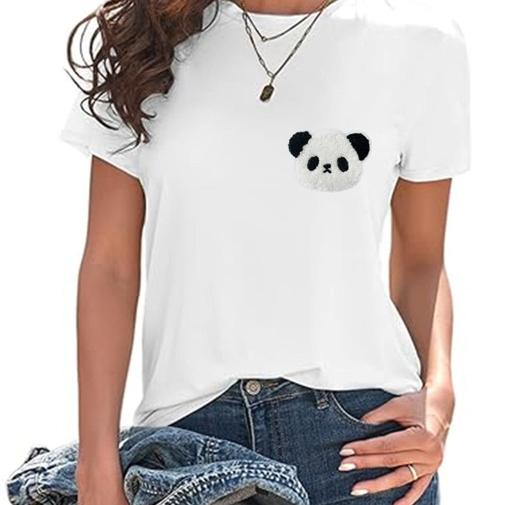 Panda Patches zum Aufbügeln DIY Bügelbild für Kleidung Tasche Schuhe Schal Mütze