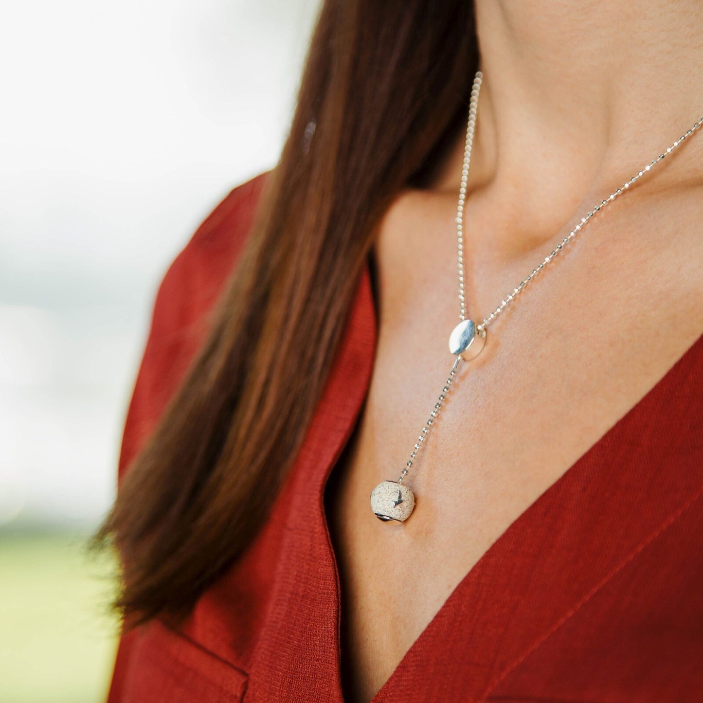 DUR Strandsand Silber Schmuck Kette "Wechselperle" Muschel, Seestern, Möwe K2448