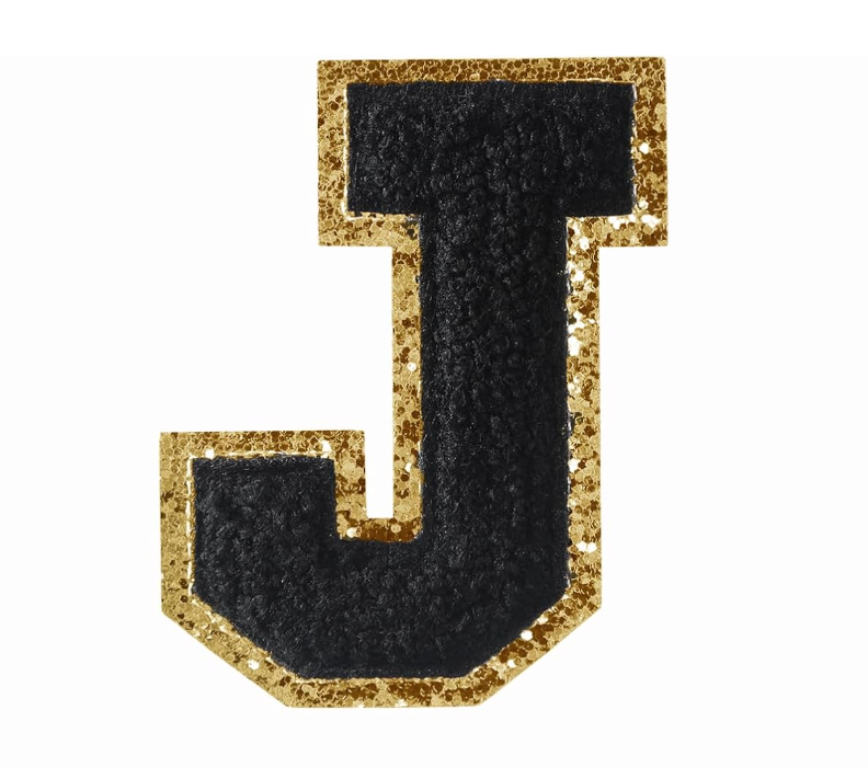 schwarz A-Z Buchstaben-Aufkleber für DIY-Kleidung Schuhe Taschen Handyhülle