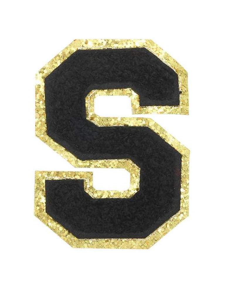 schwarz A-Z Buchstaben-Aufkleber für DIY-Kleidung Schuhe Taschen Handyhülle