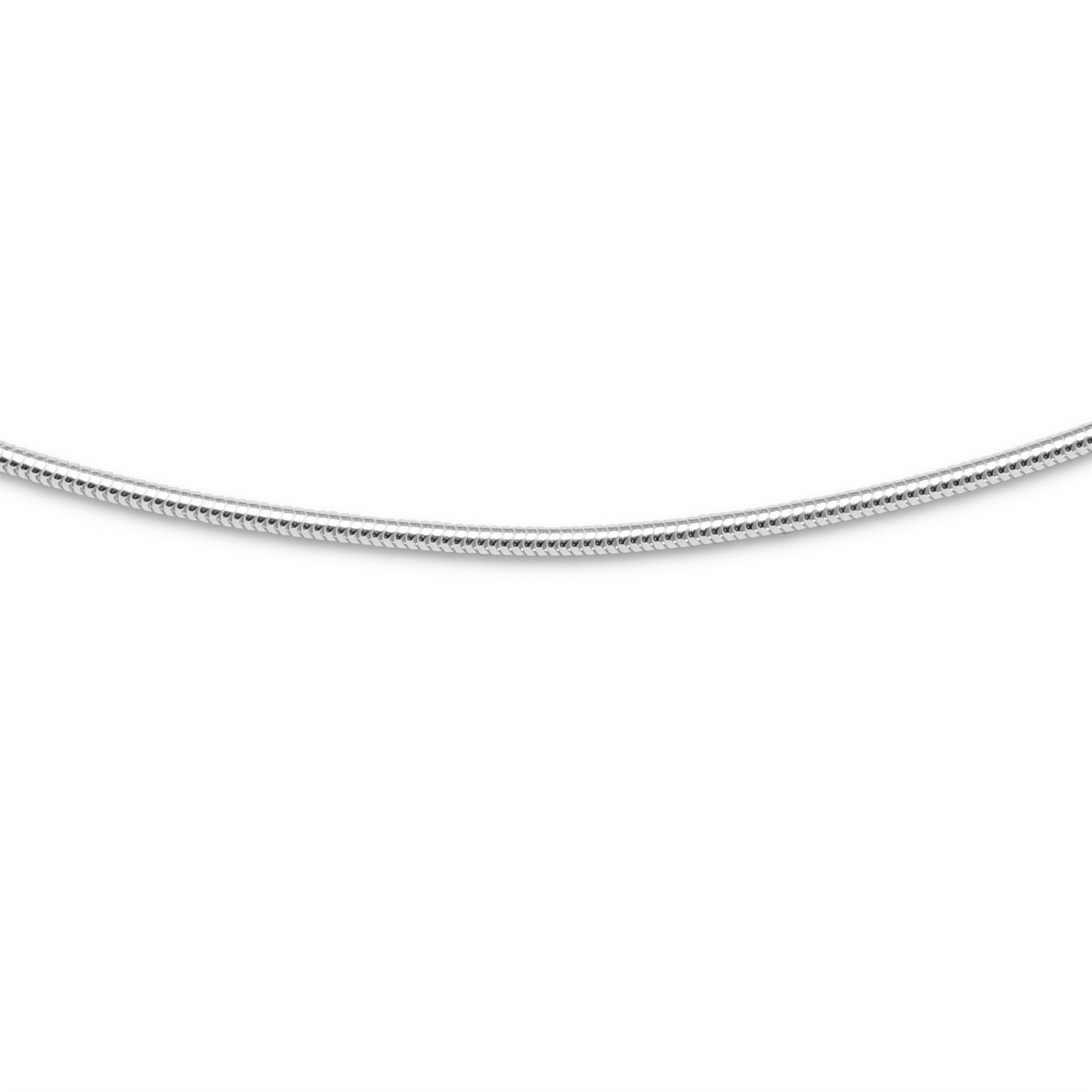 DUR 925 Silber Schmuck Kette "Schlange, dick" K2651 rhodiniert