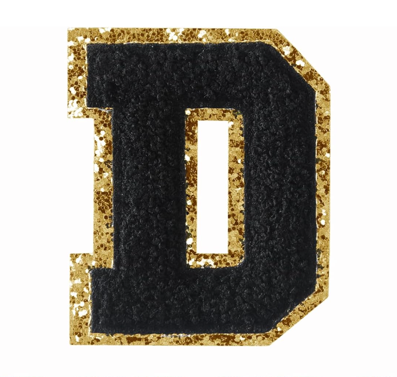 schwarz A-Z Buchstaben-Aufkleber für DIY-Kleidung Schuhe Taschen Handyhülle