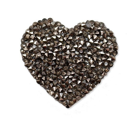 AB Herz Glitzer Patches zum Aufbügeln DIY Bügelbild für Kleidung Taschen Jeans