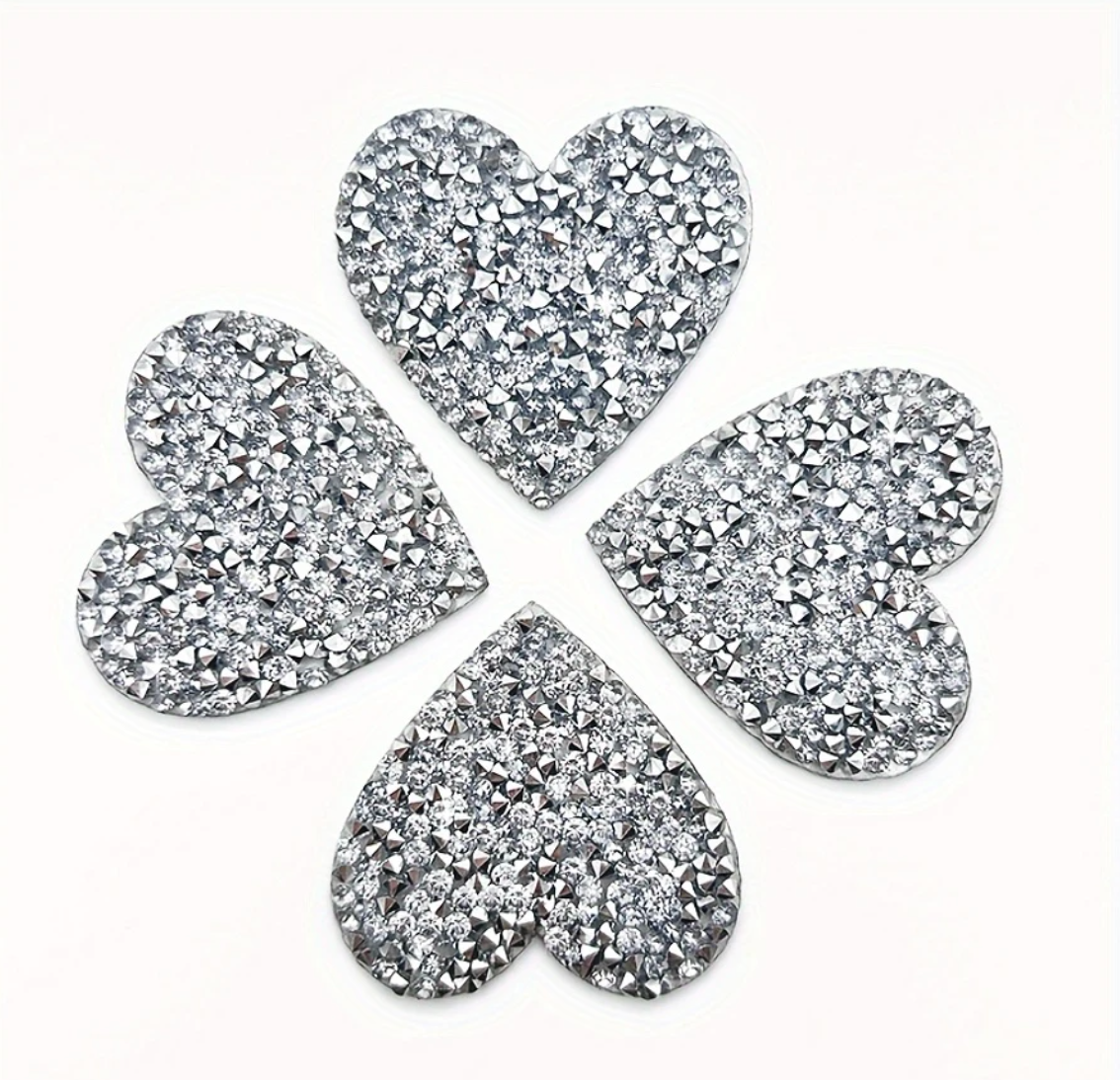 AB Herz Glitzer Patches zum Aufbügeln DIY Bügelbild für Kleidung Taschen Jeans