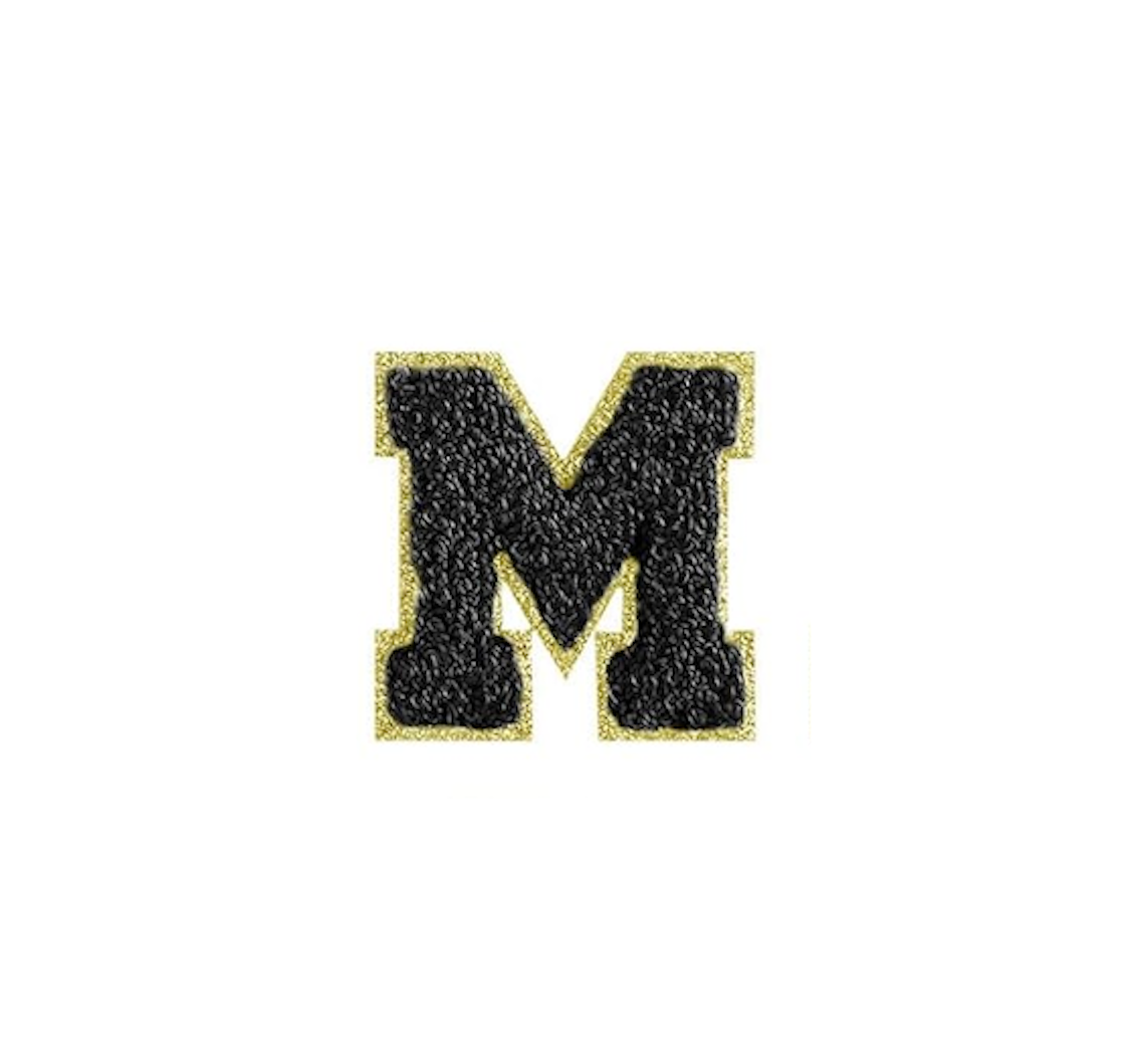 schwarz A-Z Buchstaben-Aufkleber für DIY-Kleidung Schuhe Taschen Handyhülle