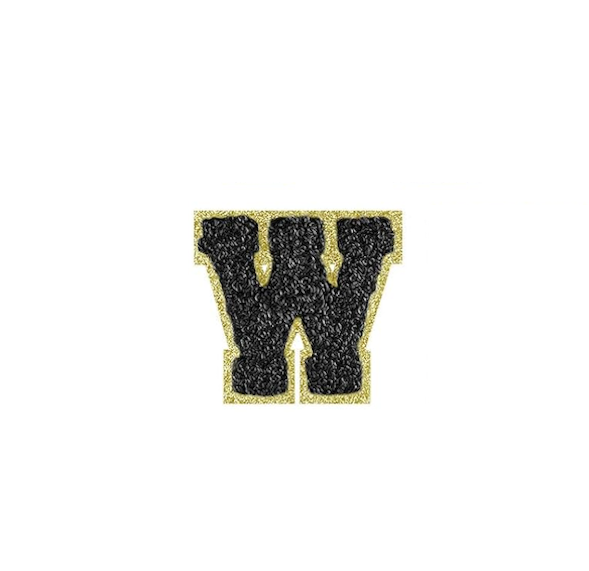 schwarz A-Z Buchstaben-Aufkleber für DIY-Kleidung Schuhe Taschen Handyhülle