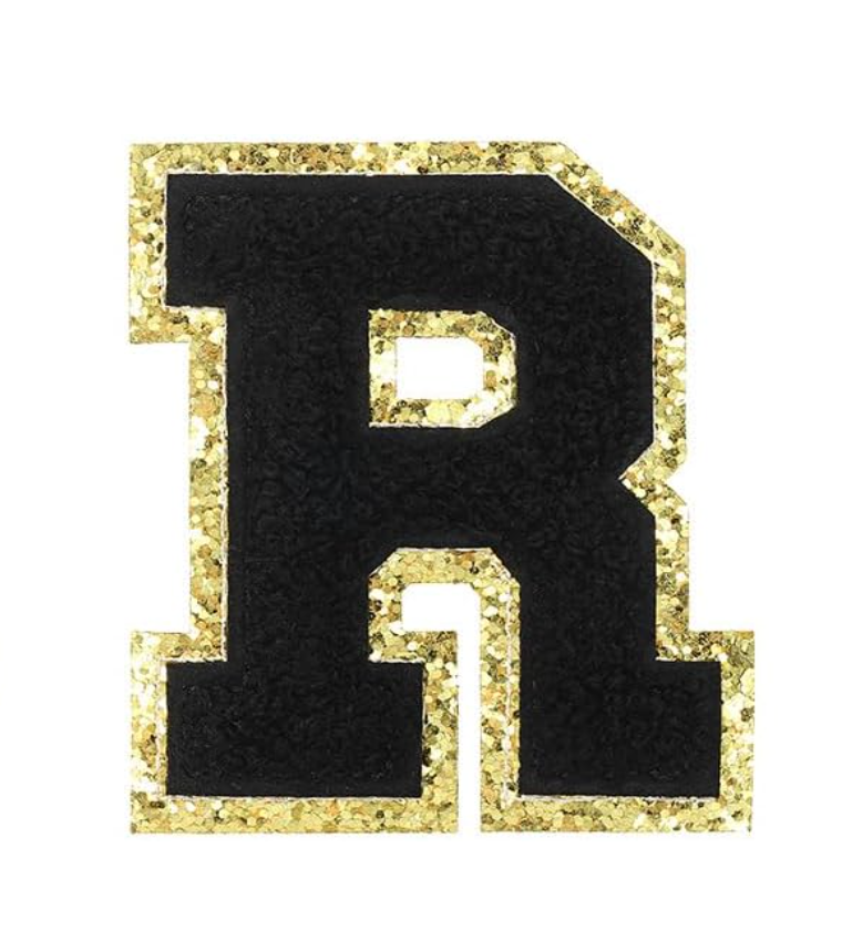 schwarz A-Z Buchstaben-Aufkleber für DIY-Kleidung Schuhe Taschen Handyhülle