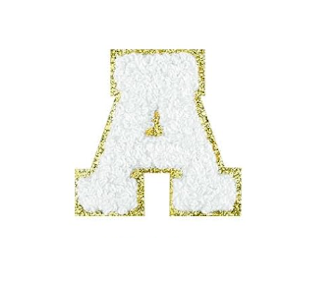 weiß A-Z Buchstaben-Aufkleber für DIY-Kleidung Schuhe Taschen Handyhülle