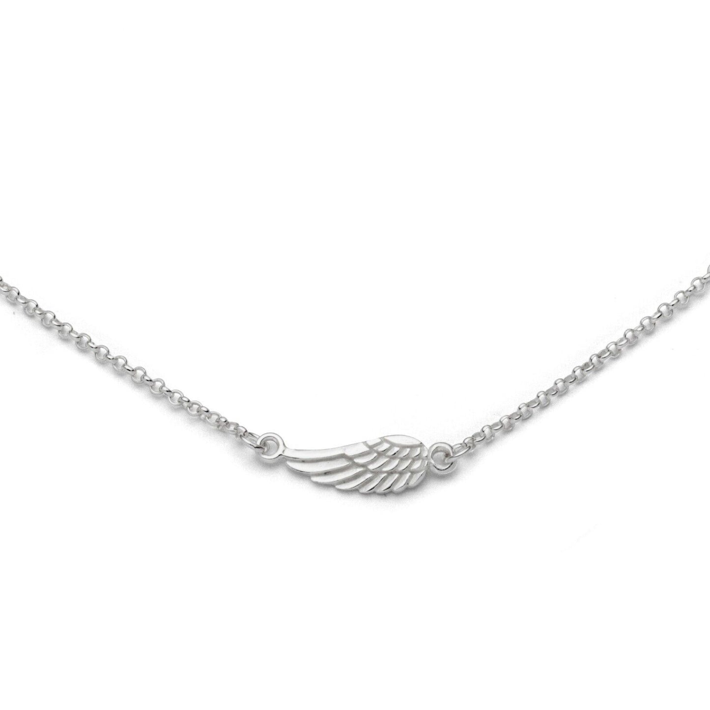 DUR 925 Silber Schmuck Kette "Flügel" K2361