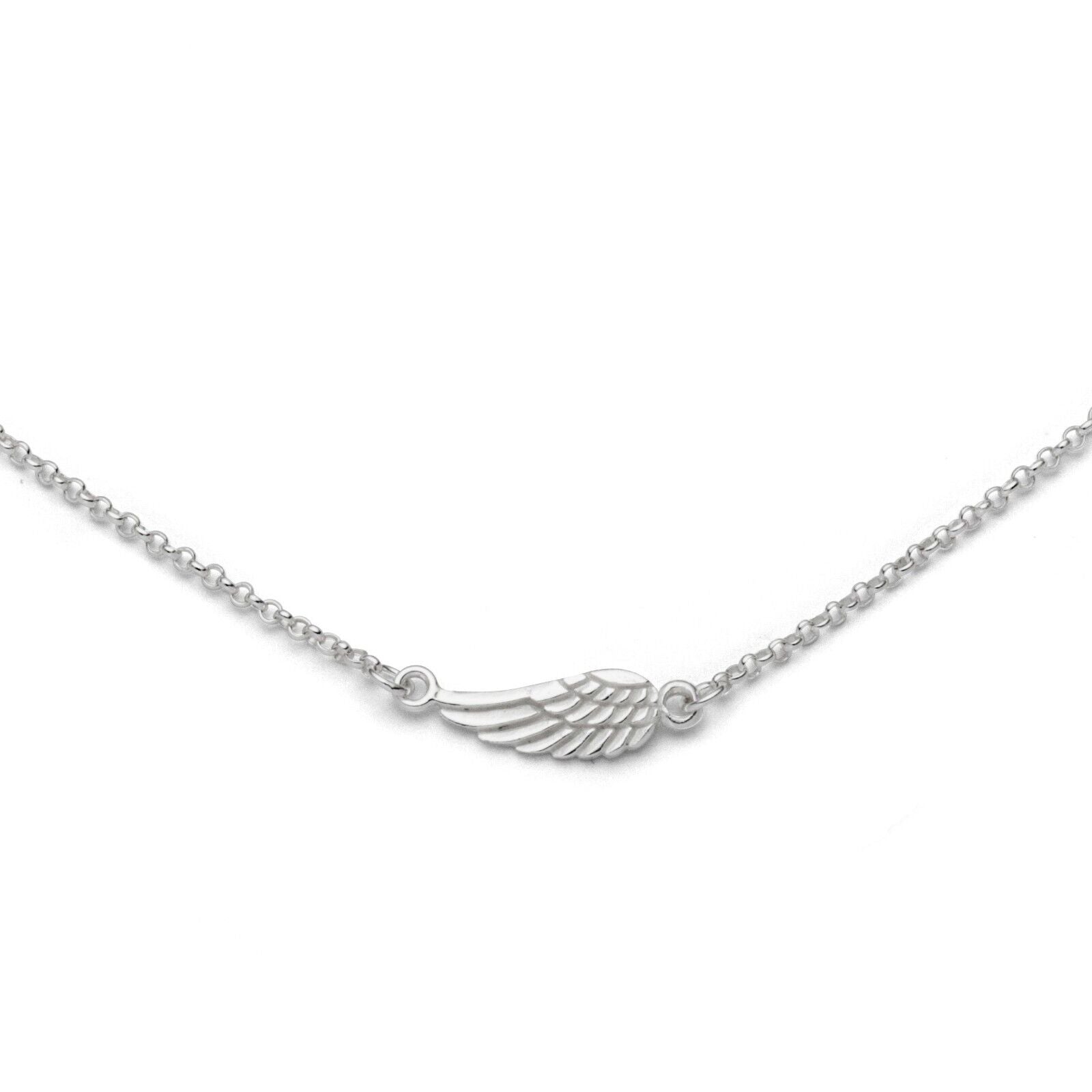 DUR 925 Silber Schmuck Kette "Flügel" K2361