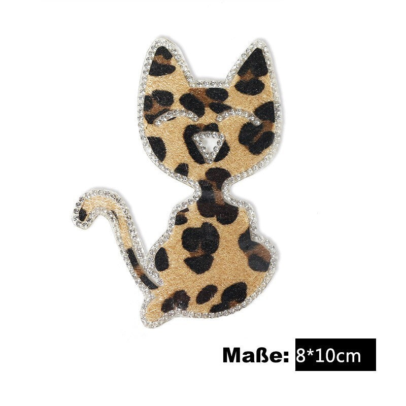 Katze Patches zum Aufbügeln DIY Bügelbild für Kleidung Tasche Schuhe Schal Mütze