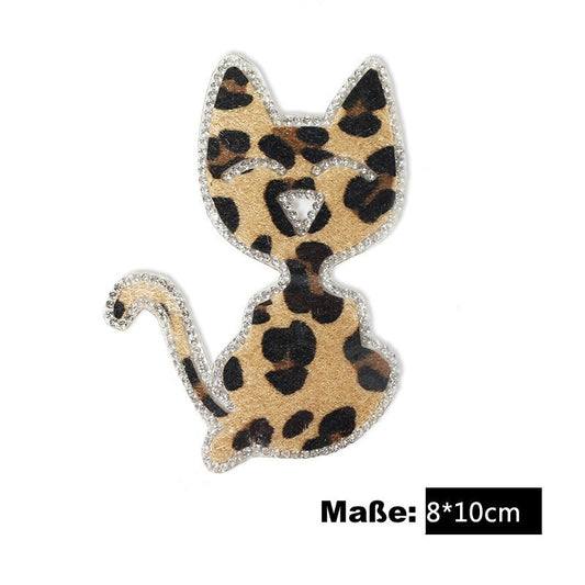 Katze Patches zum Aufbügeln DIY Bügelbild für Kleidung Tasche Schuhe Schal Mütze