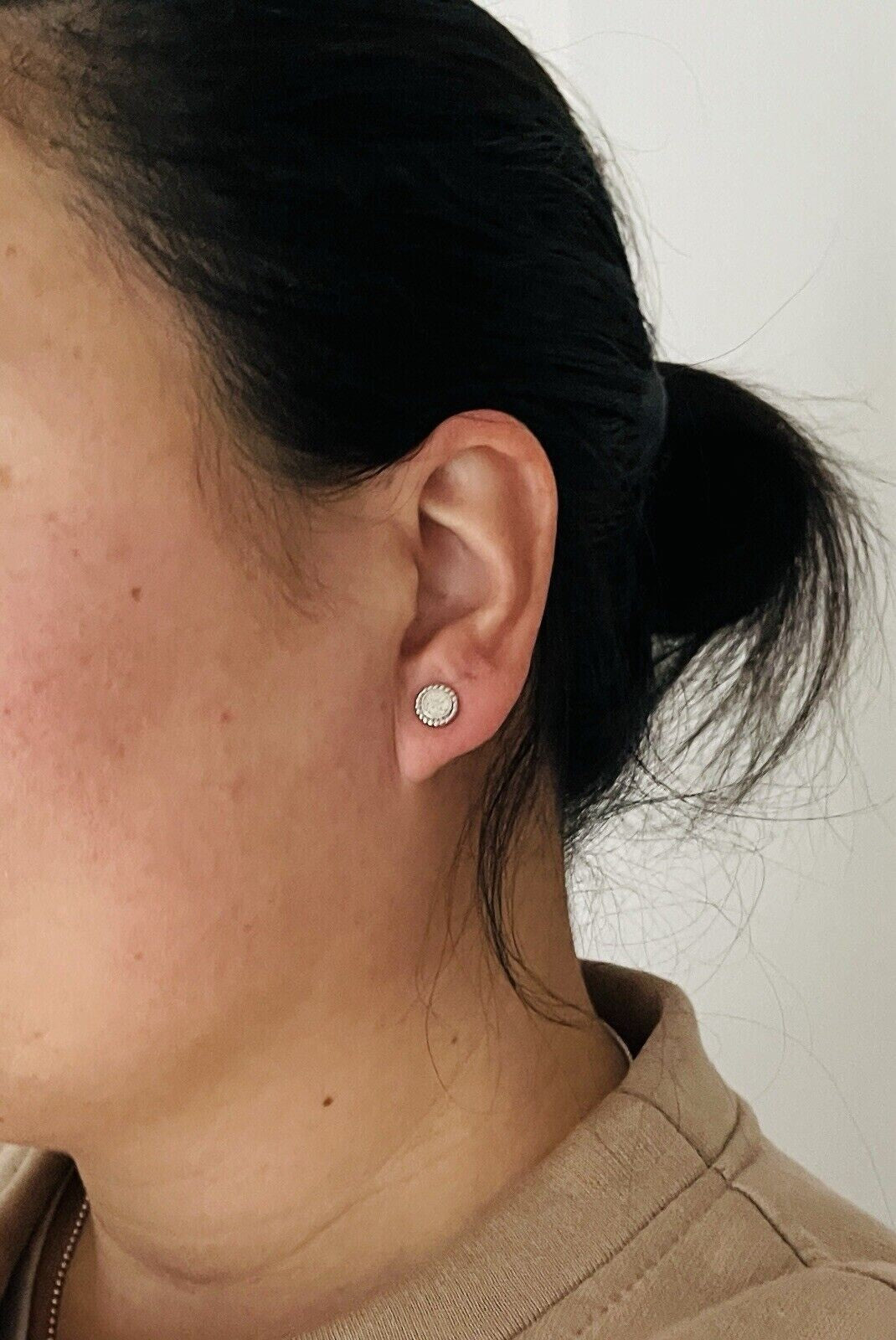 DUR Silber Schmuck Ohrring Ohrstecker "Strandzauber" mit Strandsand O4909