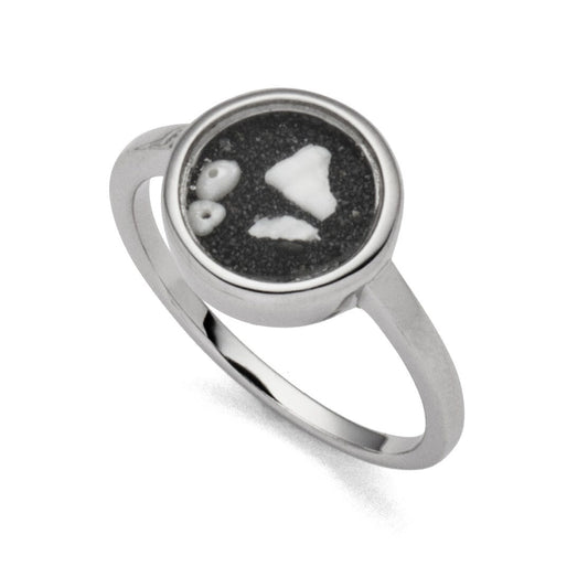 DUR 925 Silber Schmuck Ring "Lavasturm" mit Lavasand R4790 NEU