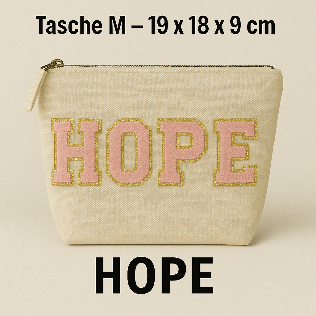 Kosmetiktasche M personalisiert • DIY Tasche mit Wunschname • LOVE MAMA Geschenk