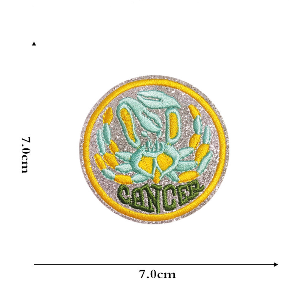 DIY Aufnäher Sternzeichen Tierkreiszeichen – Ideal für Taschen, Schuhe, Kleidung