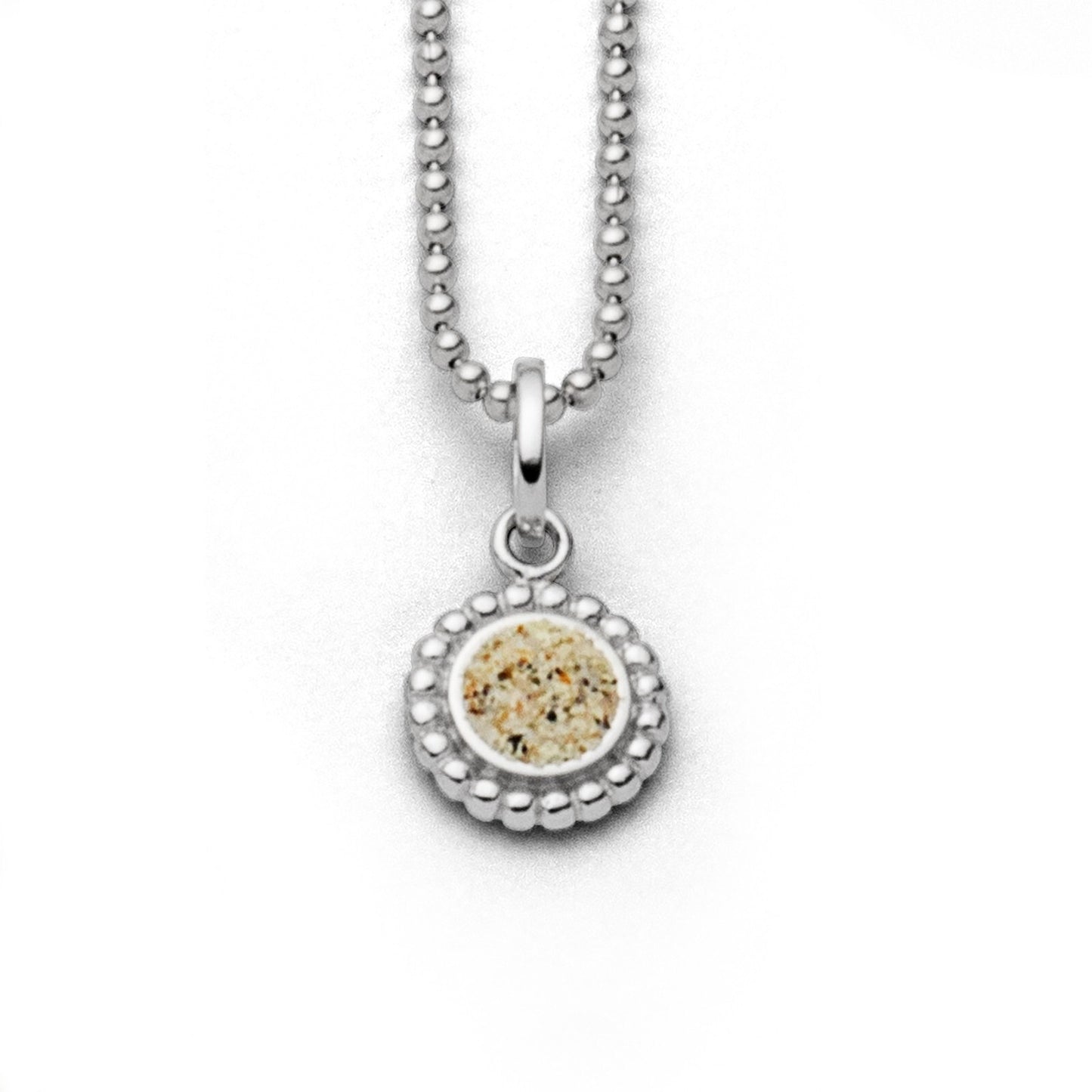 DUR 925 Silber Schmuck: Kette "Kugel" 1,8 mm, geschliffen, rhodiniert, K2255