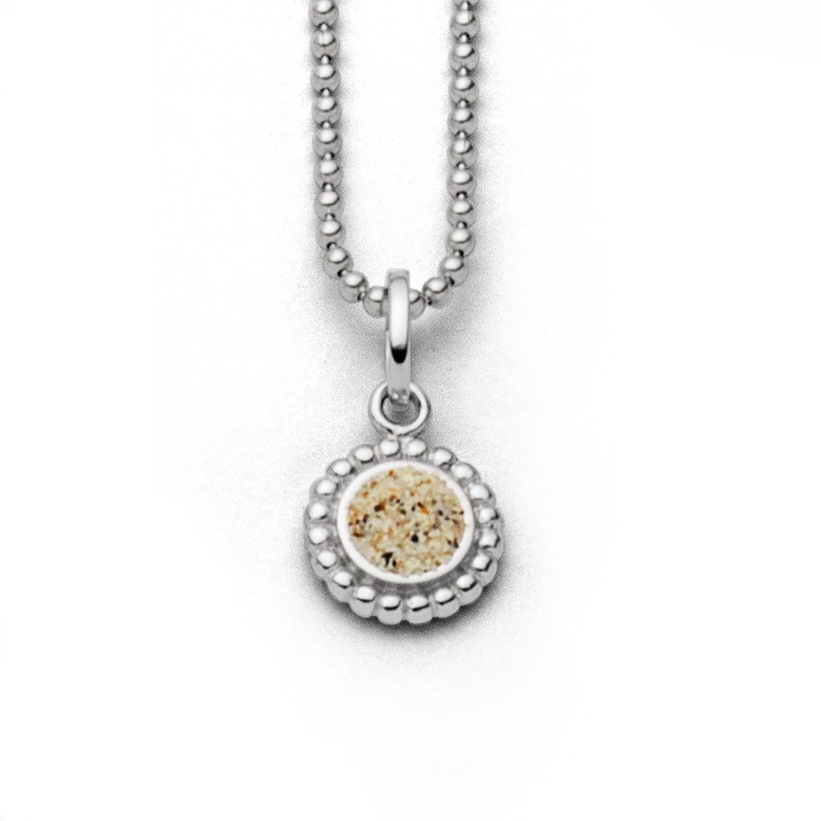 DUR 925 Silber Schmuck: Kette "Kugel" 1,8 mm, geschliffen, rhodiniert, K2255