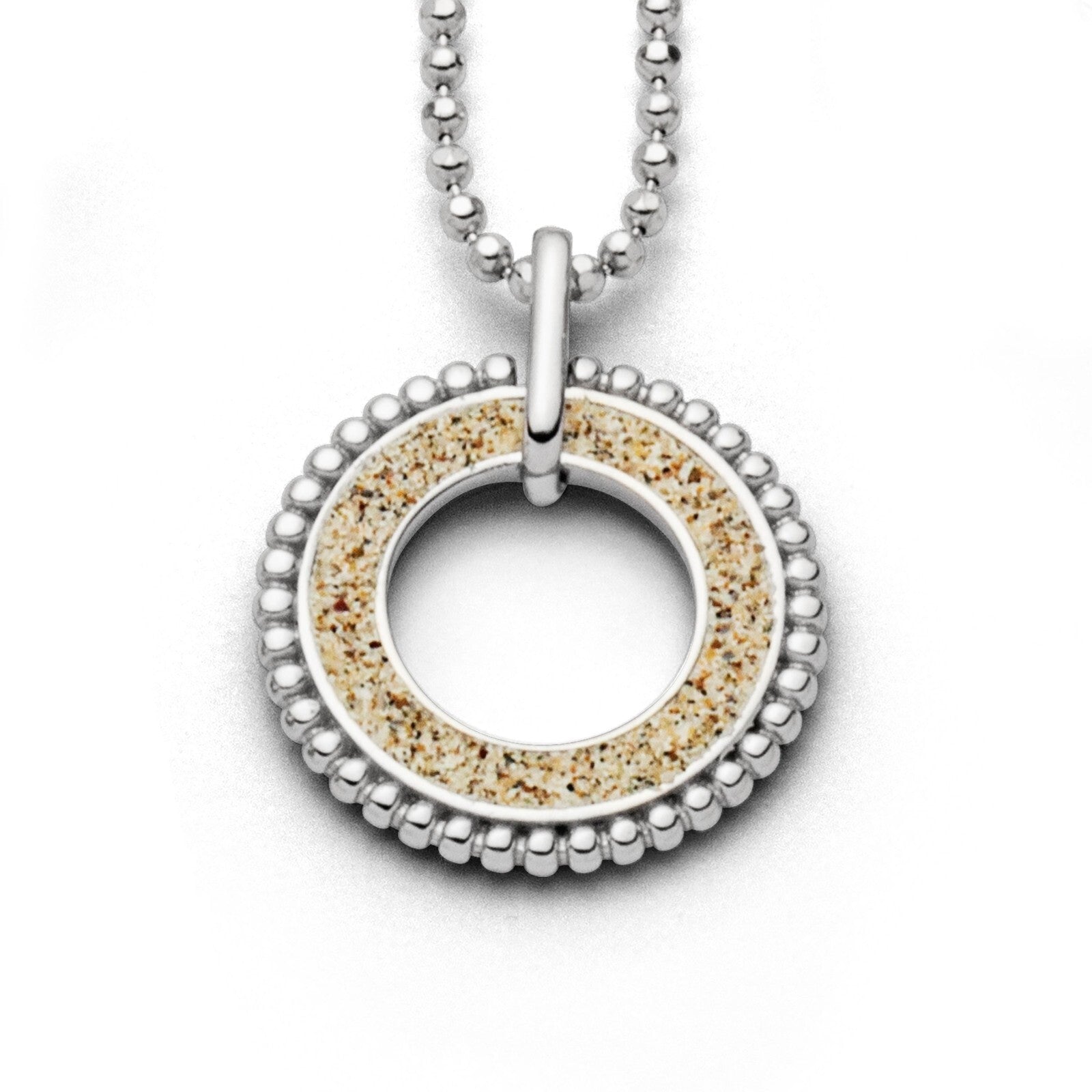 DUR 925 Silber Schmuck: Kette "Kugel" 1,8 mm, geschliffen, rhodiniert, K2255