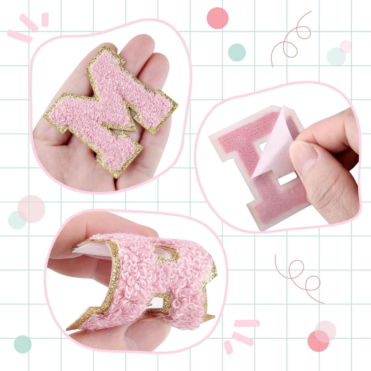 Kosmetiktasche S Beige • DIY Initiale Schwarz A–Z zum Kleben • Top Geschenkidee