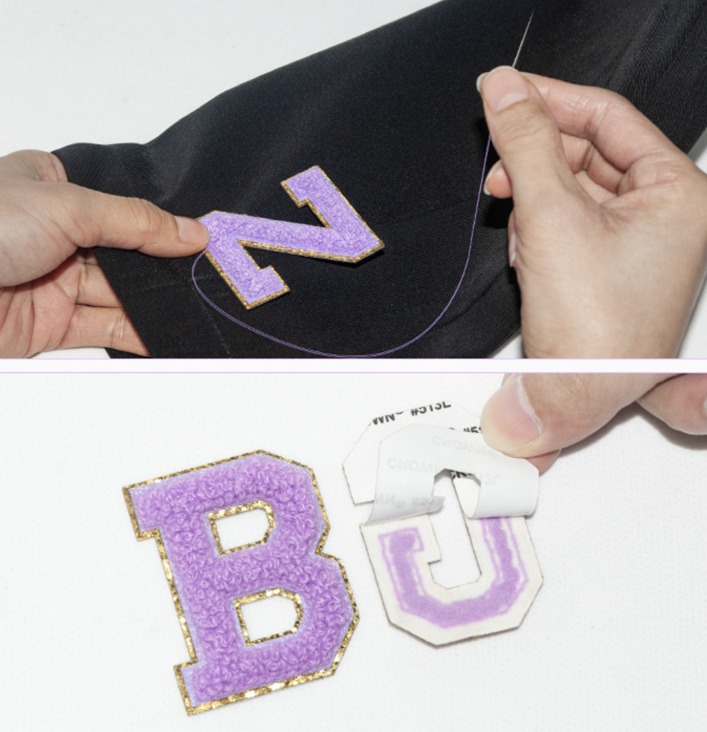 A-Z Buchstaben-Aufnäher -Aufkleber für DIY-Kleidung Schuhe Taschen Handyhülle