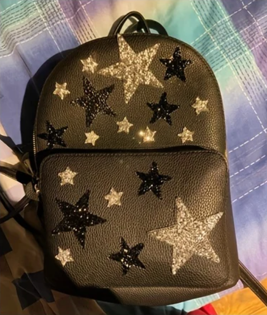 8cm Strass Stern Glitzer AB Patches zum Aufbügeln DIY Bügelbild für Kleidung