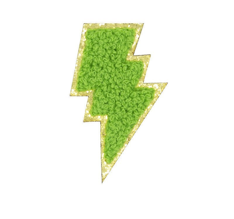 Blitz Patch Aufkleben • DIY Bügelbild für Handyhülle Tasche Kleidung