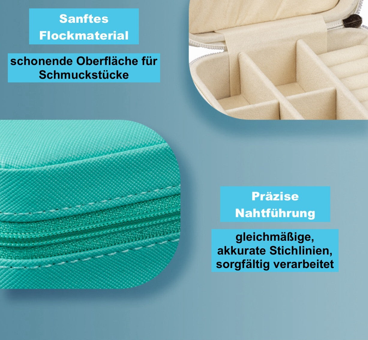 Personalisierbare Schmuckbox Rosa – Buchstabe A–Z Weiß mit Goldrand – DIY Reise