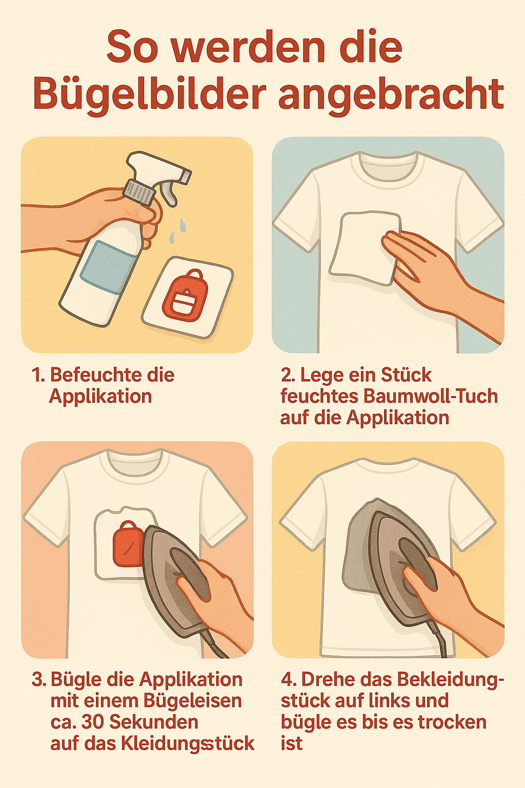 schwarze Pfoten-Patches zum Aufbügeln – DIY Aufnäher für Kleidung Tasche Mütze