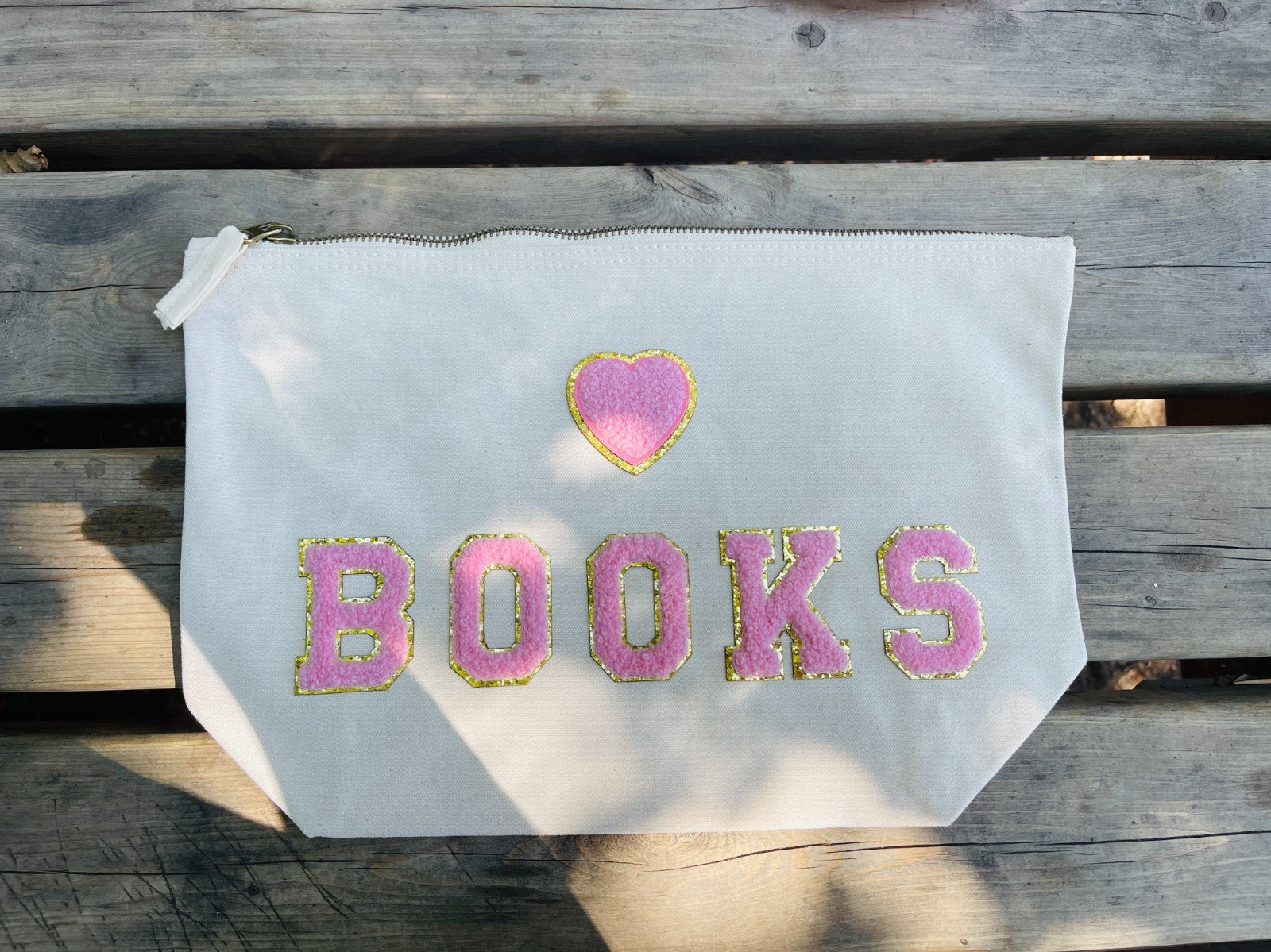 Große Buchhülle Büchertasche Lesetasche Schutztasche für Bücher personalisiert L