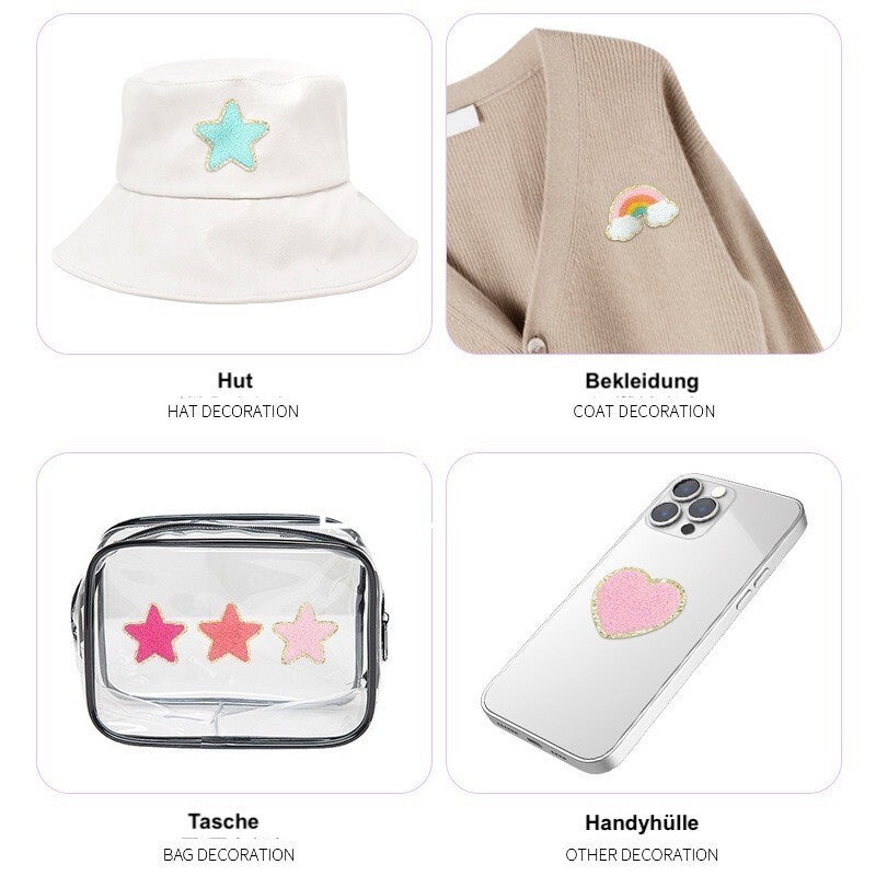 Blumen Patch Aufkleben • DIY Bügelbild für Handyhülle Tasche Kleidung