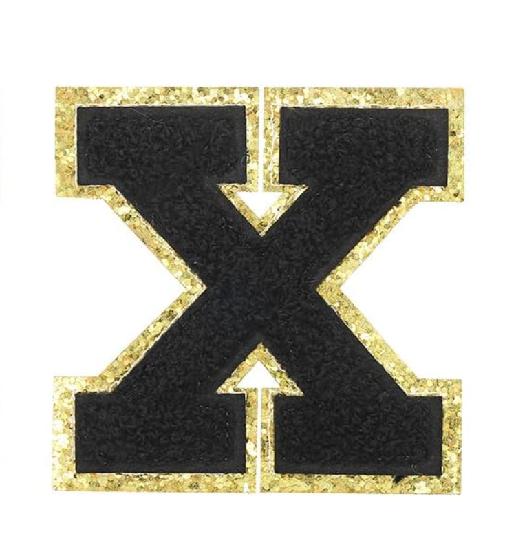 schwarz A-Z Buchstaben-Aufkleber für DIY-Kleidung Schuhe Taschen Handyhülle