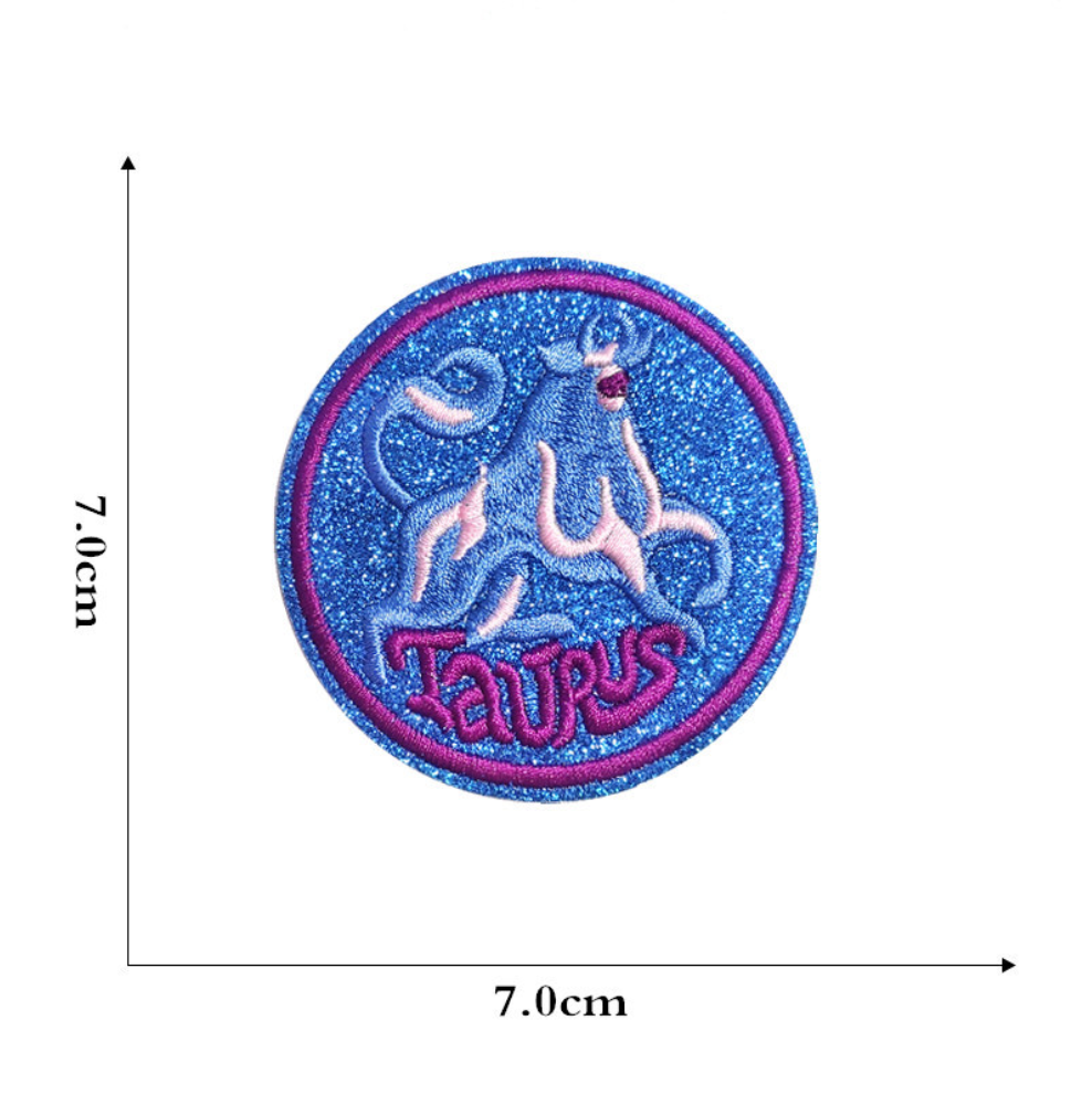 DIY Aufnäher Sternzeichen Tierkreiszeichen – Ideal für Taschen, Schuhe, Kleidung