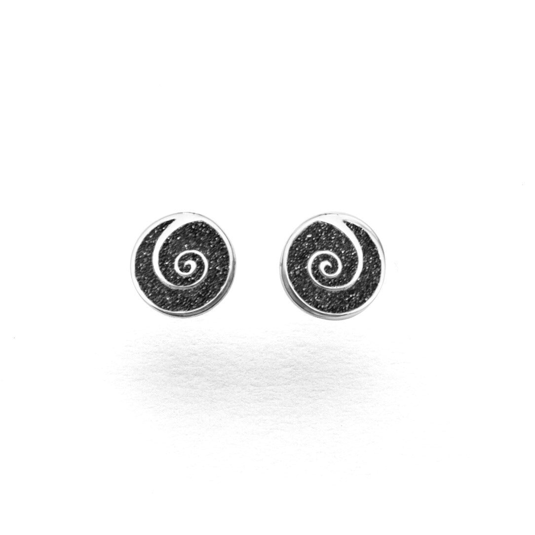 DUR Silber Schmuck Ohrring Ohrstecker ''Sandspirale 2.0" O5214