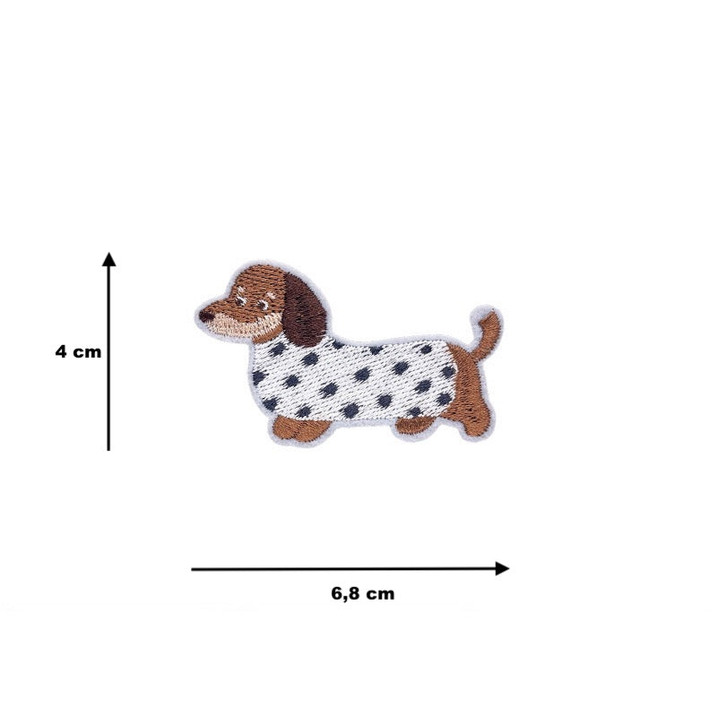 Hund Stickerei Patch Serie C selbstklebend Sticker oder aufbügelbar Iron-On DIY Handyhülle
