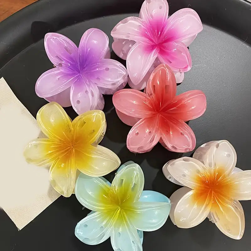 1x Elegante Lotus Blumen Haarspange Krallen-Haarklammer für Hochsteckfrisuren