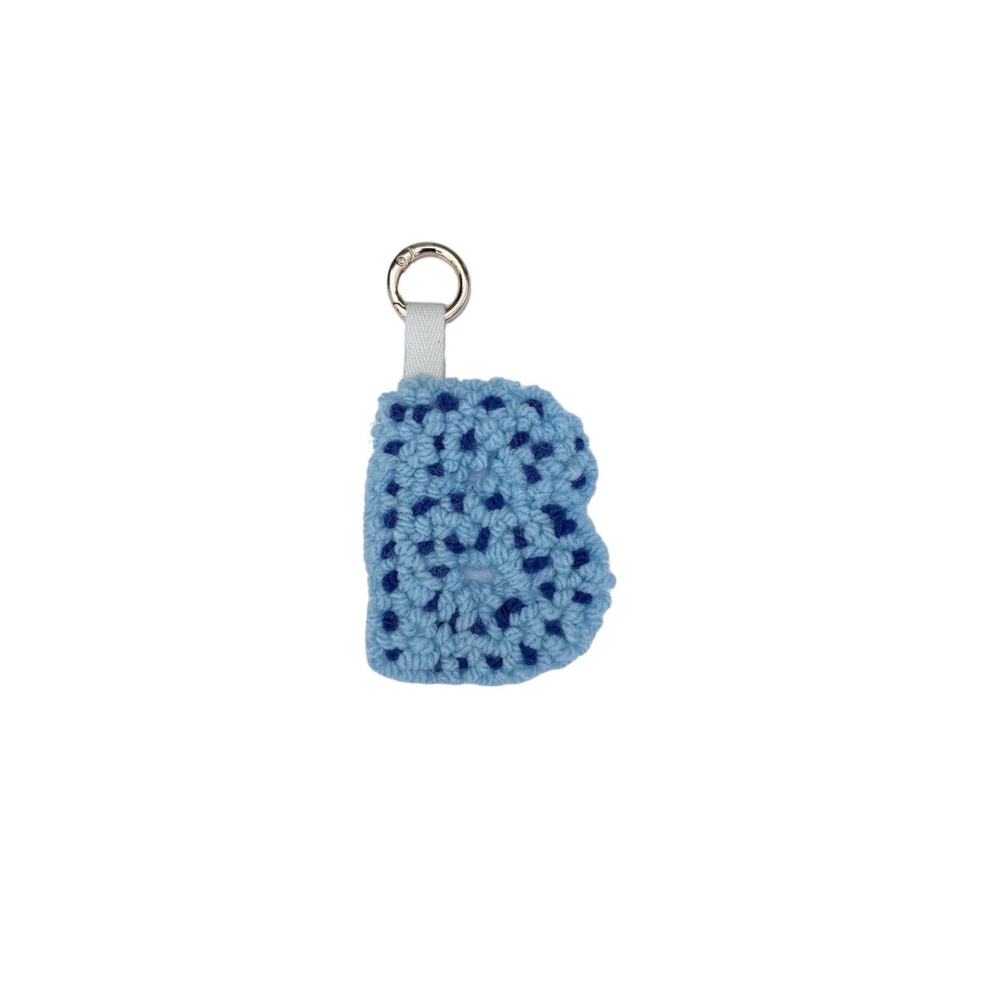 Blau Personalisierter Schlüsselanhänger Buchstabe Initiale Handmade Punch Needle Geschenk Freundin